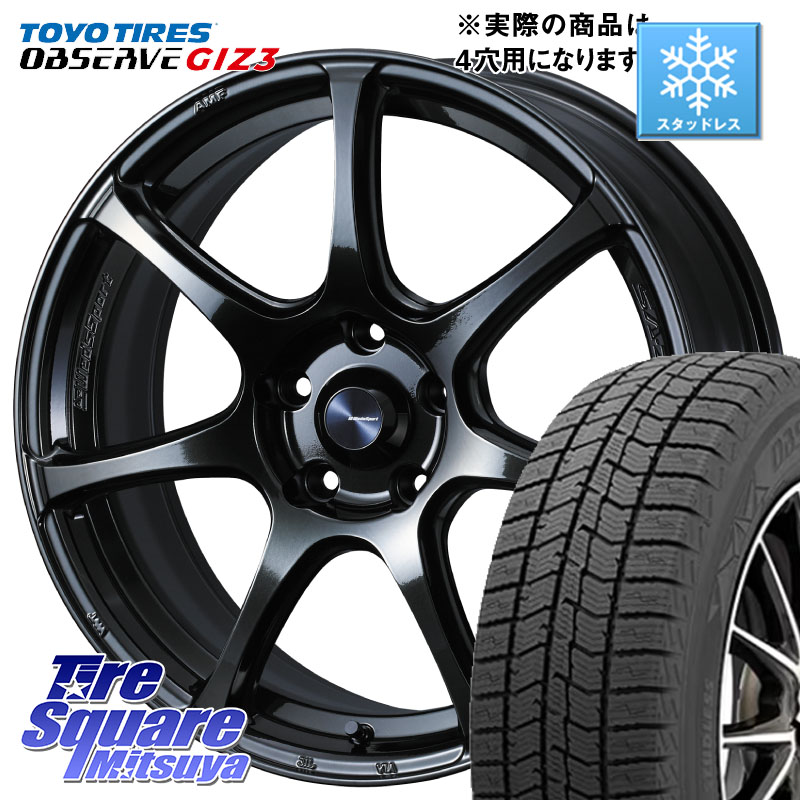 TOYO OBSERVE GIZ3 2024年~2025年製 オブザーブ ギズ3 スタッドレス ミツヤ 195/60R17WEDS WedsSport SA-75R SA75R ウェッズ スポーツ ホイール 17インチ 17X6.5J 42 4穴 100 ライズ/ロッキー(ガソリン車4穴) ロッキー ガソリン車 4穴 REX レックス|タイヤスクエアミツヤ