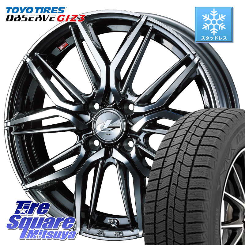 TOYO OBSERVE GIZ3 2024年~2025年製 オブザーブ ギズ3 スタッドレス ミツヤ 205/65R16WEDS 40790 レオニス LEONIS LM BMCMC 16インチ 16X6.0J 42 4穴 100 ロッキー ガソリン車 4穴 ライズ ガソリン車 4穴|タイヤスクエアミツヤ