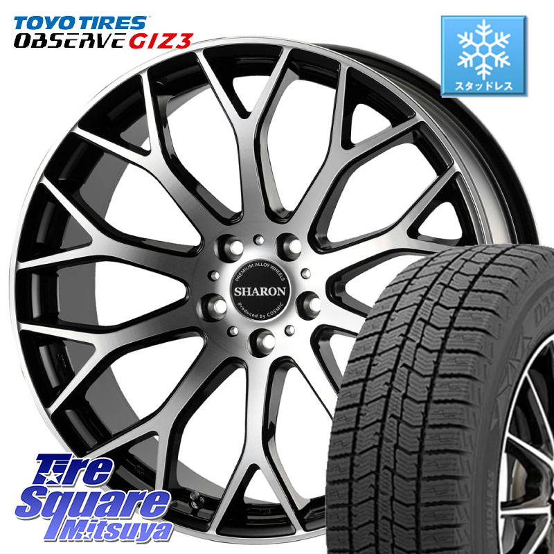 TOYO OBSERVE GIZ3 2024年～2025年製 オブザーブ ギズ3 スタッドレス ミツヤ 235/55R19コスミック ヴェネルディ SHARON シャロン 19X7.5J 48 5穴 114.3 CX-7 CX7 MAZDA CR-V｜タイヤスクエアミツヤ