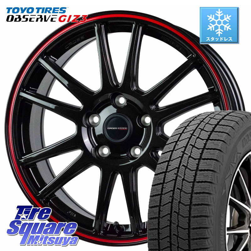 TOYO OBSERVE GIZ3 2024年製～ オブザーブ ギズ3 スタッドレス ミツヤ 205/55R17 HotStuff クロススピード CR6 CR-6 軽量ホイール 17インチ 17 X 7.0J +45 5穴 100 87,494円