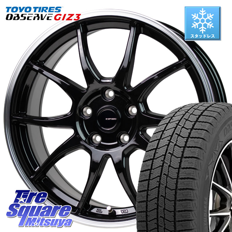 TOYO OBSERVE GIZ3 2024年～2025年製 オブザーブ ギズ3 スタッドレス ミツヤ 215/55R18 HotStuff G-SPEED P06 P-06 ホイール 18インチ ジースピード 18 X 7.5J +55 5穴 114.3 CX-30 MX-30 90,481円