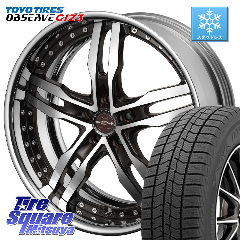 TOYO OBSERVE GIZ3 2024年~2025年製 オブザーブ ギズ3 スタッドレス ミツヤ 235/45R18KYOHO SHALLEN XF-55 LowType Disk18インチ 2ピース 18X7.5J 35 5穴 114.3 CY2アコード ES レクサス アコード|タイヤスクエアミツヤ
