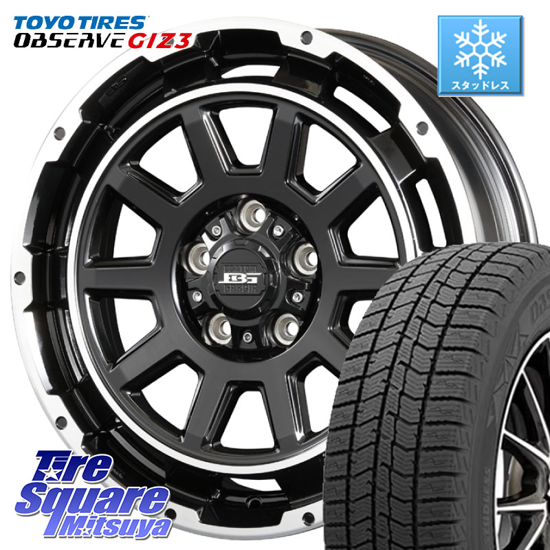 TOYO OBSERVE GIZ3 2024年製~ オブザーブ ギズ3 96Q XL スタッドレス ミツヤ 205/60R16 KOSEI ボトムガルシア ディグレ ホイール 16 X 6.5J +38 5穴 114.3 90系ノア ヴォクシー プリウスアルファ RP6~8ステップワゴン