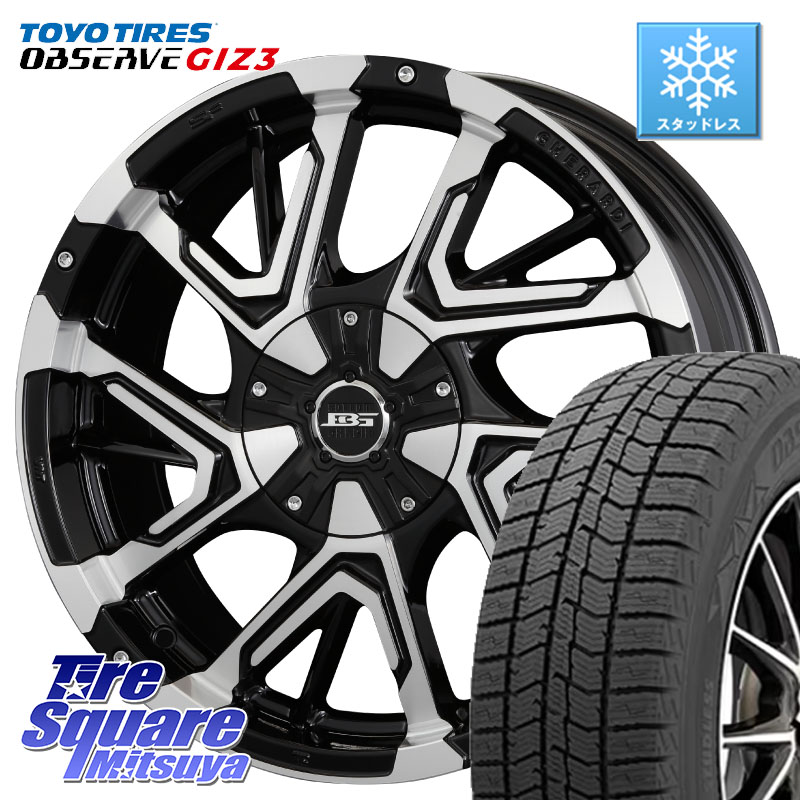 TOYO OBSERVE GIZ3 2024年～2025年製 オブザーブ ギズ3 スタッドレス ミツヤ 225/50R17 KOSEI ボトムガルシア ゲラルディ ホイール 17 X 7.0J +42 5穴 114.3 WRX S4(VBH)