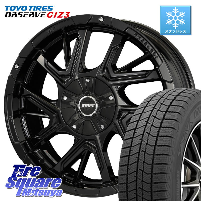 TOYO OBSERVE GIZ3 2024年~2025年製 オブザーブ ギズ3 スタッドレス ミツヤ 195/60R16KOSEI ボトムガルシア ゲラルディ ホイール 16X7.0J 42 5穴 114.3 フロンクス シルフィ 日産|タイヤスクエアミツヤ