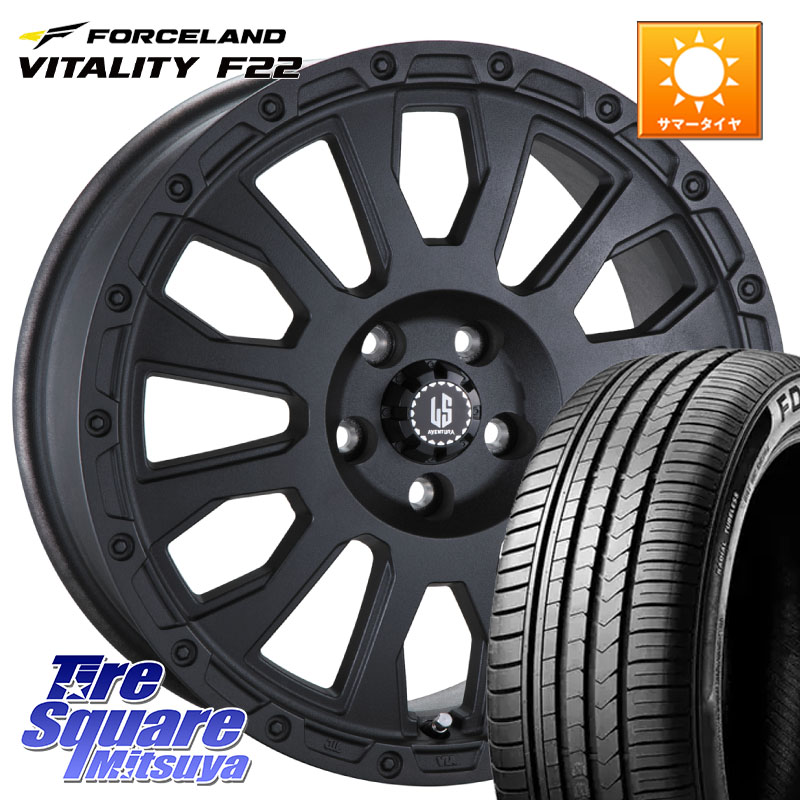 FORCELAND Vitality F22 在庫● サマータイヤ 235/40ZR18 2025年製 ●サマーセール● 235/40R18阿部商会 LA STRADA AVENTURA アヴェンチュラ BK 18インチ 18X8.0J 40 5穴 114.3 インサイト|タイヤスクエアミツヤ