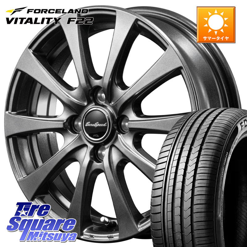 FORCELAND Vitality F22 2026年製 在庫● フォースランド サマータイヤ 205/60R16MANARAY EuroSpeed G10 平座仕様 トヨタ・レクサス専用 ホイール 16インチ MID 16X6.5J 37 5穴 114.3 90系ノア/ヴォクシー プリウスアルファ SAI ノア NOAH｜タイヤスクエアミツヤ