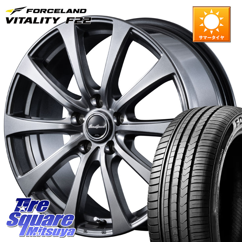 MANARAY MID EuroSpeed G10 在庫● ホイール 17インチ 17 X 7.0J +38 5穴 114.3 FORCELAND Vitality F22 在庫● サマータイヤ 215/45ZR17 2025年製 ●サマーセール● 215/45R17