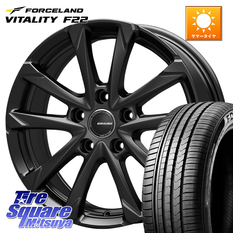 FORCELAND Vitality F22 在庫● サマータイヤ 215/45ZR17 2025年製 ●サマーセール● 215/45R17KOSEI QGC720B QRASIZ GC36F クレイシズ ホイール 17インチ 17X7.0J 40 5穴 114.3 リーフ LEAF 日産 ブレイド オーリス カローラルミオン｜タイヤスクエアミツヤ 44,262円