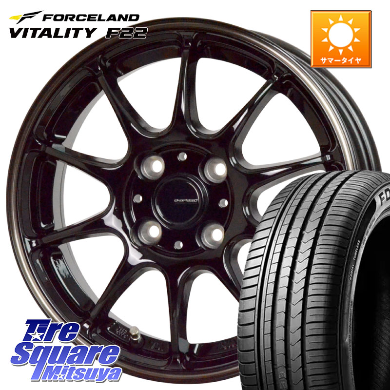 FORCELAND Vitality F22 在庫● サマータイヤ 205/55ZR17 2025年製 ●サマーセール● 205/55R17HotStuff G・SPEED P-07 ジー・スピード ホイール 17インチ 17X6.5J 45 4穴 100 ライズ/ロッキー(ガソリン車4穴) ロッキー ガソリン車 4穴|タイヤスクエアミツヤ