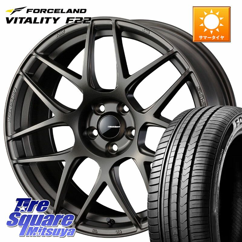 FORCELAND Vitality F22 2026年製 在庫● フォースランド サマータイヤ 225/45R18WEDS WedsSport SA-27R SA27R ウェッズ スポーツ ホイール 18インチ 18X7.5J 35 5穴 114.3 ステージア 日産 マークXジオ HS レクサス インサイト｜タイヤスクエアミツヤ