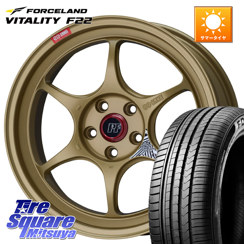 FORCELAND Vitality F22 在庫● フォースランド サマータイヤ 245/40R19ENKEI エンケイ PerformanceLine PF06 ホイール 19インチ 19X8.0J 45 5穴 114.3 カローラクロス 10系アルファード エルグランド 日産 エスティマハイブリッド エスティマ UX レクサス スカイライ|タイヤスクエアミツヤ