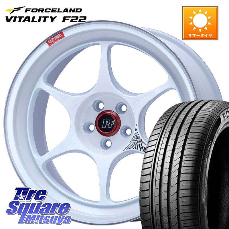 ENKEI エンケイ PerformanceLine PF06 ホイール 18インチ 18 X 8.0J +45 5穴 114.3 FORCELAND Vitality F22 在庫● サマータイヤ 245/40ZR18 2025年製 ●サマーセール● 245/40R18 WRX S4(VBH)