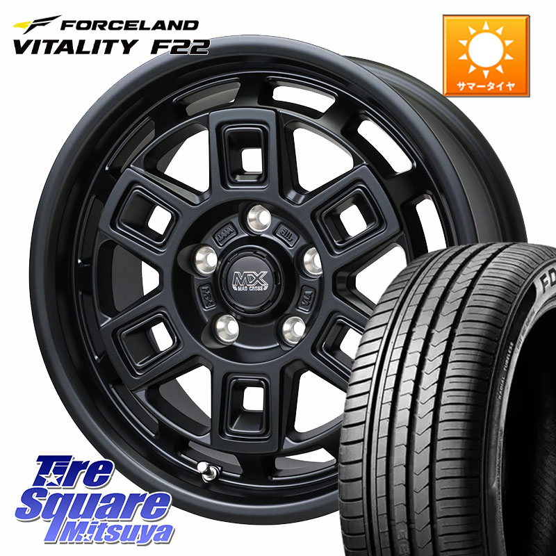 FORCELAND Vitality F22 在庫● サマータイヤ 195/45ZR17 2025年製 ●サマーセール● 195/45R17HotStuff MAD CROSS AEVER マッドクロス アイヴァー ホイール 17インチ 17X7.0J 38 5穴 114.3｜タイヤスクエアミツヤ