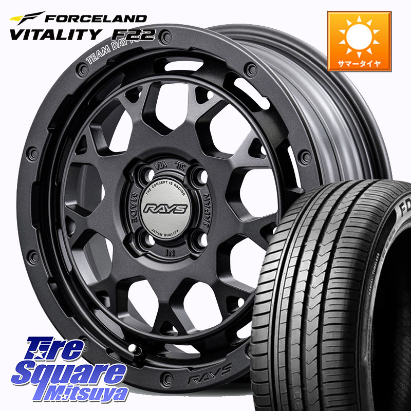 RAYS 【欠品次回9~10月】 TEAM DAYTONA M9+ Spec M ホイール 15インチ 15 X 5.0J +47 4穴 100 FORCELAND Vitality F22 在庫予定品● フォースランド サマータイヤ 【欠品次回5月中旬】 175/65R15 77,534円