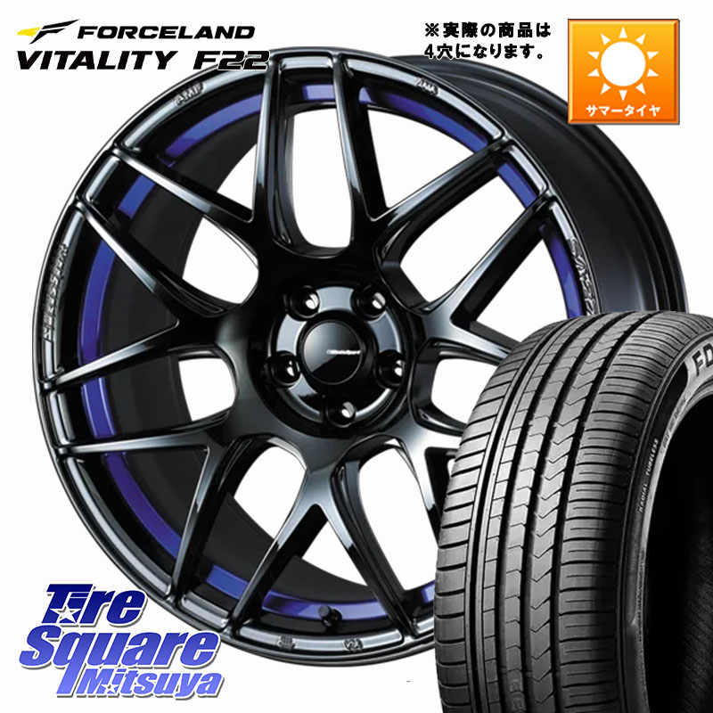 WEDS 74227 SA-27R ウェッズ スポーツ ホイール 17インチ ◇参考画像 17 X 6.5J +50 4穴 100 FORCELAND Vitality F22 在庫● サマータイヤ 215/45ZR17 2025年製 ●サマーセール● 215/45R17 FITクロスター
