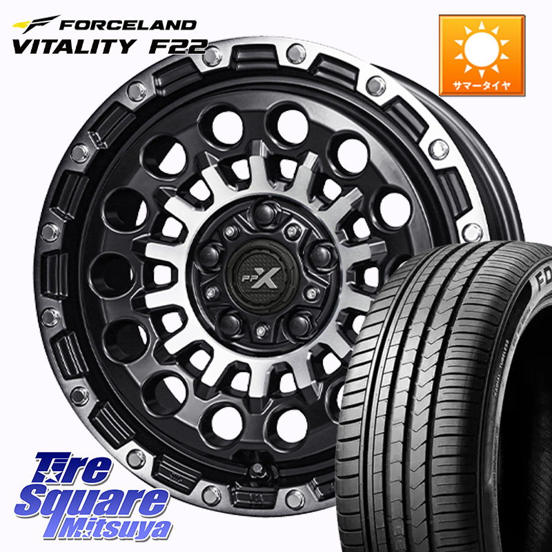 FORCELAND Vitality F22 2026年製 在庫● フォースランド サマータイヤ 205/60R16KYOHO PPX GX14 ホイール 16インチ 16X7.0J 35 5穴 114.3 SAI インサイト｜タイヤスクエアミツヤ