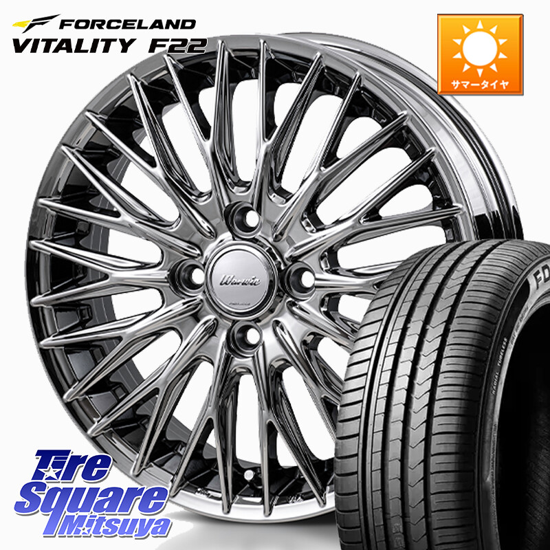 FORCELAND Vitality F22 在庫● フォースランド サマータイヤ 165/55R15MONZA Warwic CLYVER クライヴァー ホイール 15インチ 15X4.5J 45 4穴 100 N-BOX デリカミニ2WD タント スペーシア サクラ R1 R2 ルークス ROOX 日産 デイズ デイズルークス 日産 コペン N-ONE N｜タイヤスクエアミツヤ