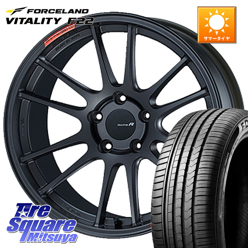 FORCELAND Vitality F22 在庫● サマータイヤ 235/40ZR18 2025年製 ●サマーセール● 235/40R18ENKEI エンケイ Racing Revolution GTC01RR ホイール 18X8.0J 45 5穴 114.3｜タイヤスクエアミツヤ
