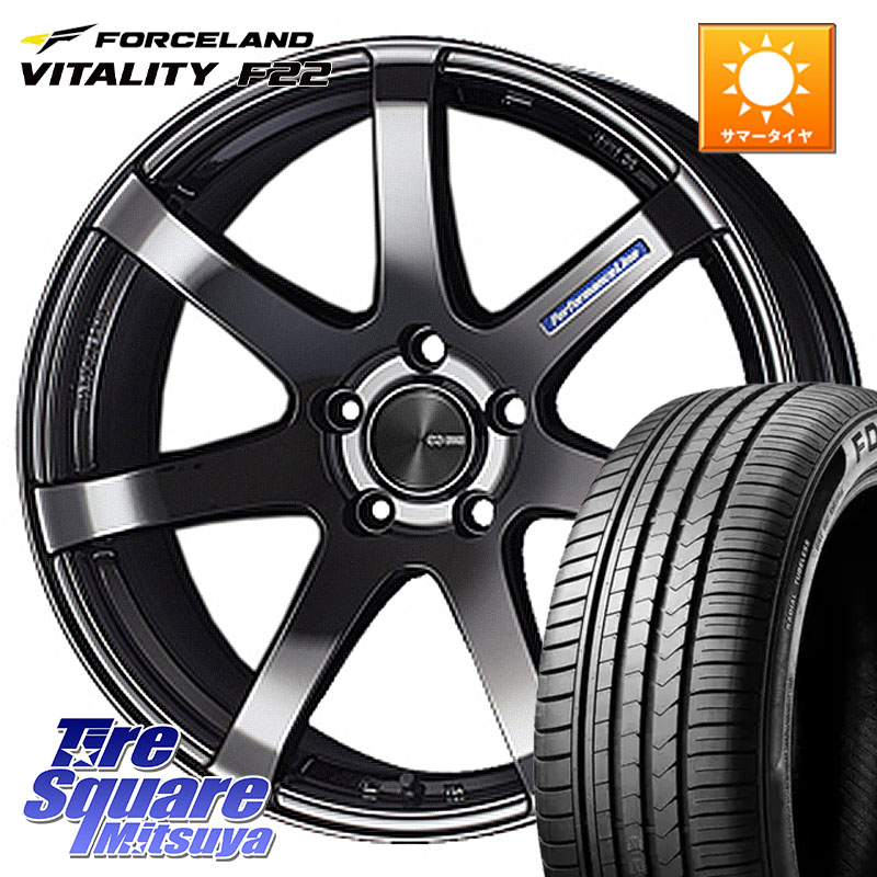 FORCELAND Vitality F22 在庫● サマータイヤ 245/45ZR19 2025年製 ●サマーセール● 245/45R19ENKEI エンケイ PerformanceLine PF07 -COLORS- 19X8.0J 45 5穴 114.3 SL系フォレスター フーガ FUGA 日産 CR-V｜タイヤスクエアミツヤ