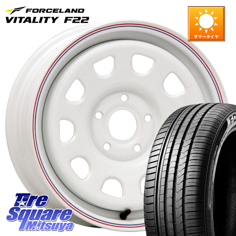 FORCELAND Vitality F22 在庫予定品● フォースランド サマータイヤ【欠品次回9月以降】 195/65R15MLJ デイトナ SS DAYTONA ホイール 15インチ カングー 15X6.0J(RENAUT KANGOO KW) 30 5穴 108 ルノー カングー2 KW系 ルノー カングービボップ KW系|タイヤスクエアミツヤ