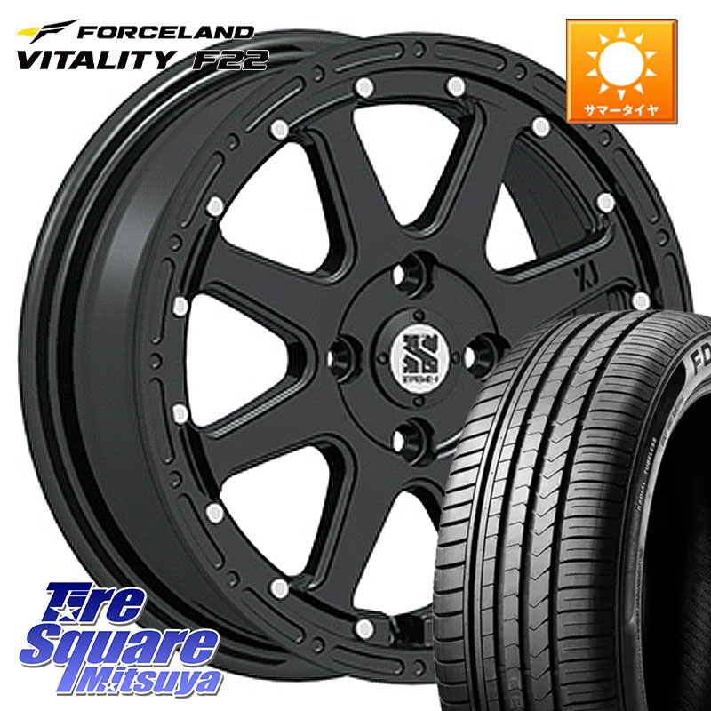 MLJ XTREME-J エクストリームJ ホイール 14インチ 14 X 4.5J +43 4穴 100 FORCELAND Vitality F22 在庫予定品● フォースランド サマータイヤ 【欠品次回5月末】 155/65R14 N-BOX タント スペーシア サクラ ハイゼット アゲトラCustom車用※軽自動車専用ホイール※