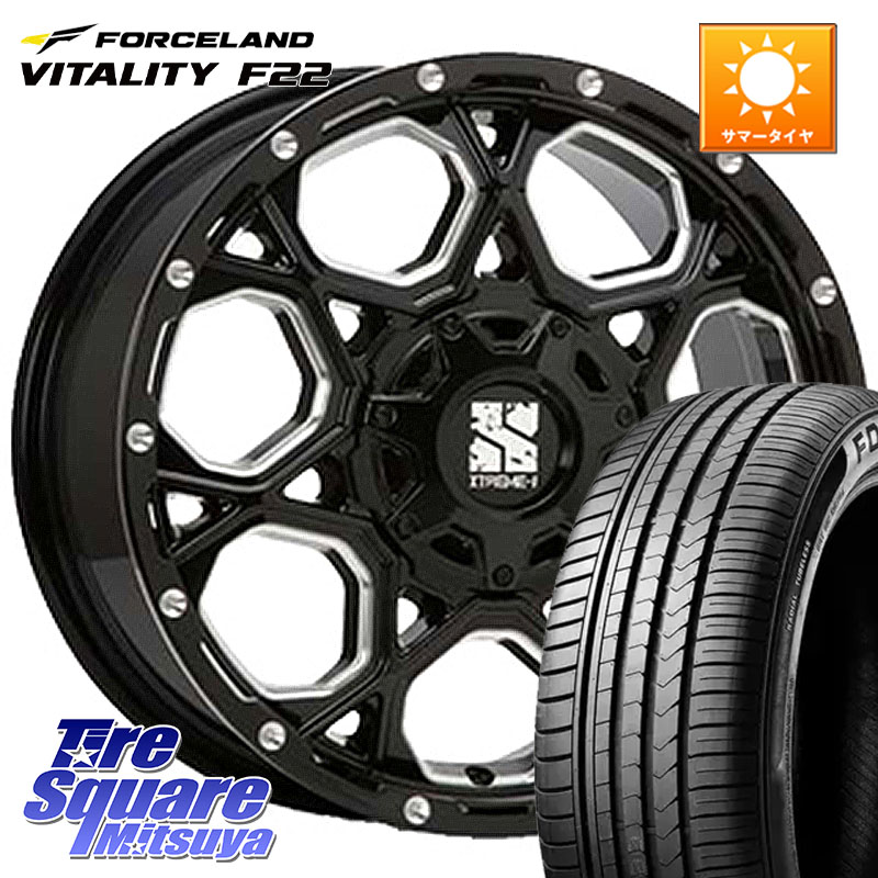 MLJ XJ06 XTREME-J エクストリームJ ホイール 17インチ 17 X 7.0J +50 5穴 100 FORCELAND Vitality F22 在庫● サマータイヤ 215/55ZR17 2025年製 ●サマーセール● 215/55R17