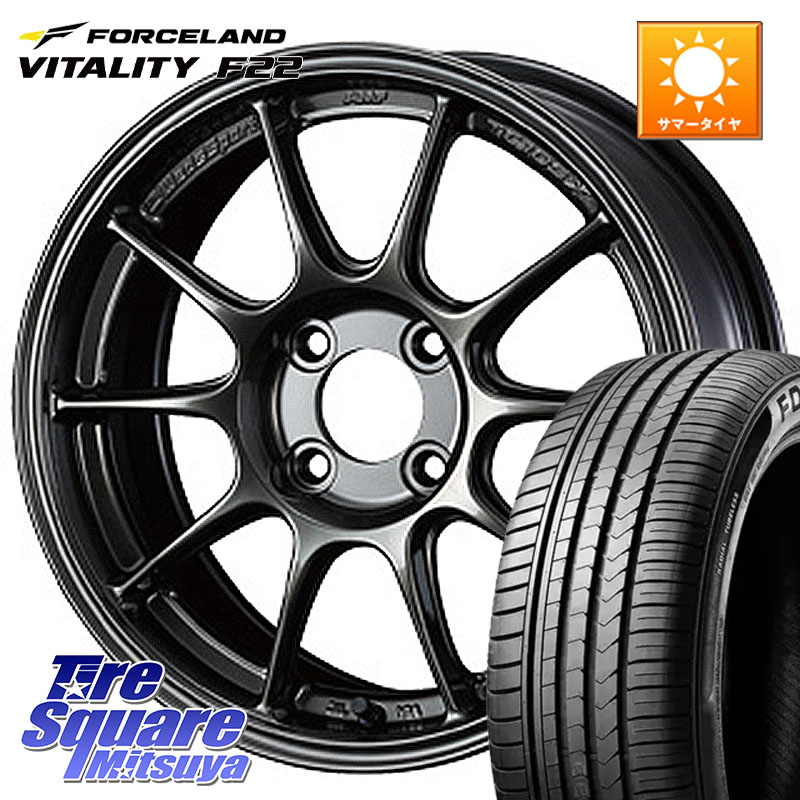 FORCELAND Vitality F22 2026年製 在庫● フォースランド サマータイヤ 185/55R16WEDS WedsSport TC-105X TC105X ウェッズ スポーツ ホイール 16インチ 16X7.0J 36 4穴 100 ヤリス カスタム前提|タイヤスクエアミツヤ