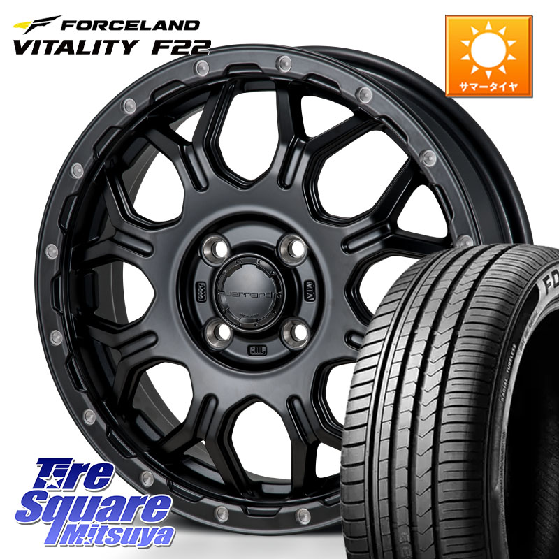MONZA HI-BLOCK JERRARD ホイール 4本 16インチ 16 X 6.0J +41 4穴 100 FORCELAND Vitality F22 在庫予定品● フォースランド サマータイヤ 【欠品次回5月末】 185/55R16 160系カローラフィールダー ヤリス ロードスター スペイド