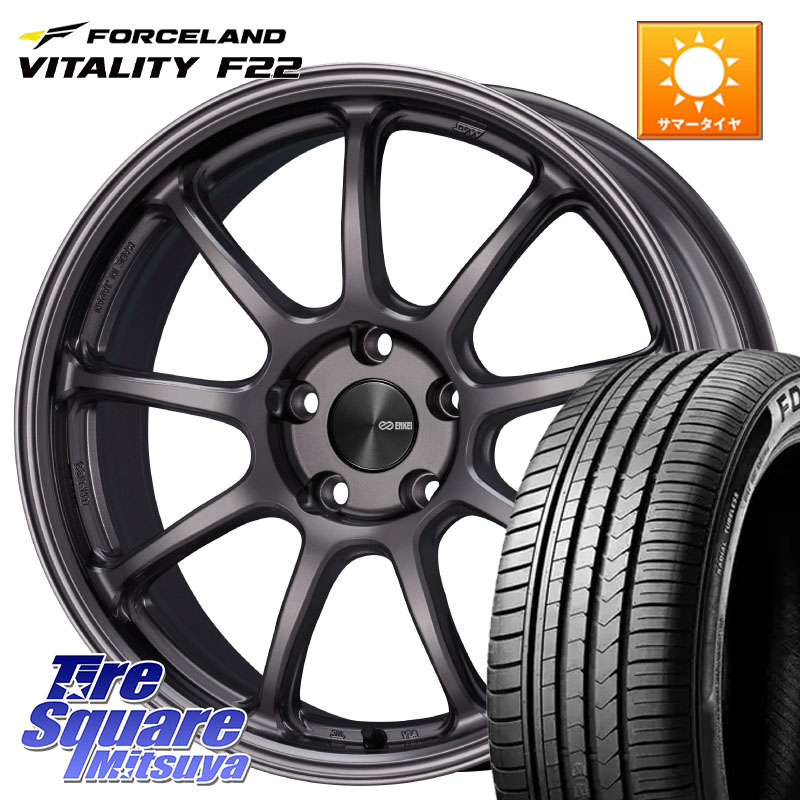 FORCELAND Vitality F22 在庫● サマータイヤ 235/40ZR18 2025年製 ●サマーセール● 235/40R18ENKEI PerformanceLine PF09 ホイール 18インチ 18X8.0J 45 5穴 114.3 シビック｜タイヤスクエアミツヤ