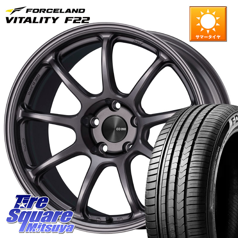 ENKEI PerformanceLine PF09 ホイール 4本 18インチ 18 X 9.0J(EVO10 CZ4A) +30 5穴 114.3 FORCELAND Vitality F22 在庫● サマータイヤ 245/40ZR18 2025年製 ●サマーセール● 245/40R18 CZ4Aランエボ10ブレンボキャリパー対応