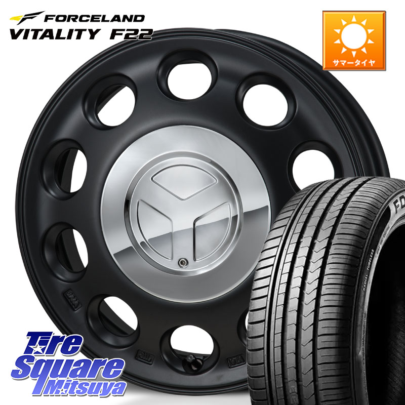 MONZA PIEDINO ピエディーノ 14インチ 14 X 4.5J +45 4穴 100 FORCELAND Vitality F22 在庫予定品● フォースランド サマータイヤ 【欠品次回5月末】 155/65R14 N-BOX デリカミニ2WD タント スペーシア サクラ ハイゼット アゲトラCustom車用※軽自動車専用ホイール※