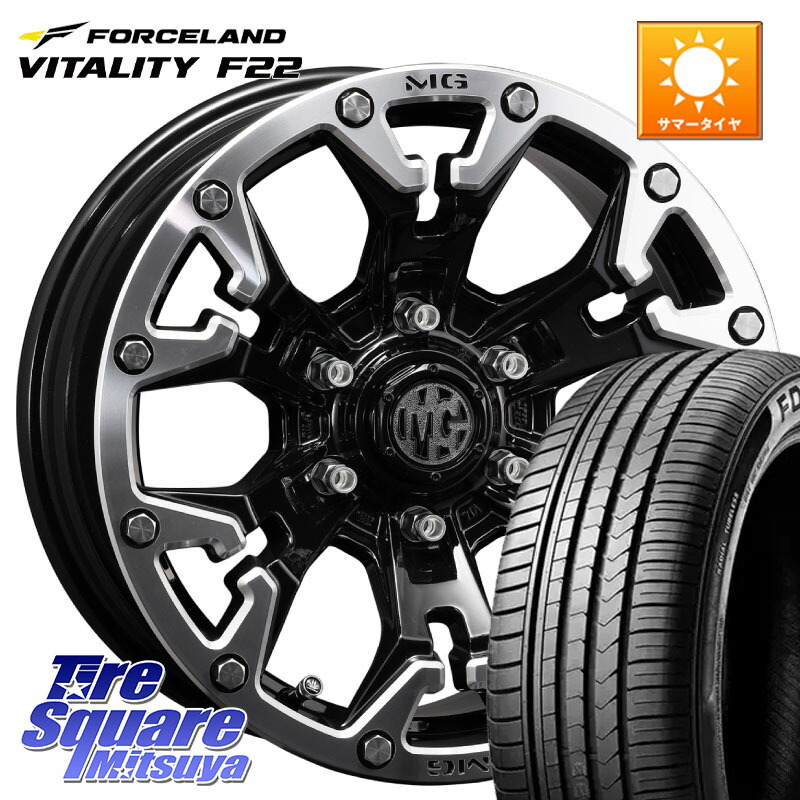FORCELAND Vitality F22 2026年製 在庫● フォースランド サマータイヤ 205/60R16CRIMSON クリムソン GOLEM ゴーレム 16インチ 16X7.0J 35 5穴 114.3 SAI インサイト|タイヤスクエアミツヤ