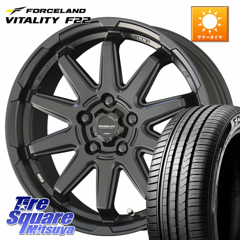 KYOHO キョウホウ CIRCLAR サーキュラー C10S 17インチ 17 X 7.0J +48 5穴 114.3 FORCELAND Vitality F22 在庫● サマータイヤ 195/45ZR17 2025年製 ●サマーセール● 195/45R17 ZC33Sスイフトスポーツ