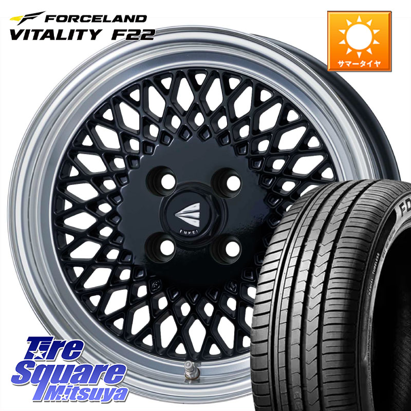 ENKEI エンケイ NEO CLASSIC ENKEI92 16インチ 16 X 6.5J +45 4穴 100 FORCELAND Vitality F22 在庫予定品● フォースランド サマータイヤ 【欠品次回5月末】 185/55R16 アクア 160系カローラフィールダー ヤリス ロードスター スイフト4穴 スペイド