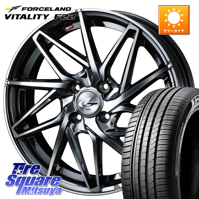 WEDS 40588 レオニス LEONIS IT 17インチ 17 X 6.5J +50 4穴 100 FORCELAND Vitality F22 在庫● サマータイヤ 215/45ZR17 2025年製 ●サマーセール● 215/45R17 FITクロスター