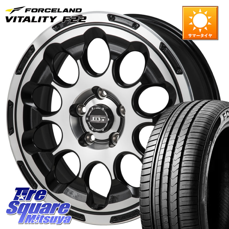 FORCELAND Vitality F22 在庫予定品● フォースランド サマータイヤ【欠品次回9月以降】 215/55R17Japan三陽 ボトムガルシア CHRONO クロノ 17X7.0J 38 5穴 114.3 70系カムリ ジューク JUKE 日産 ステージア 日産 マークXジオ HS レクサス ティアナ 日産 カムリ スカイ|タイヤスクエアミツヤ