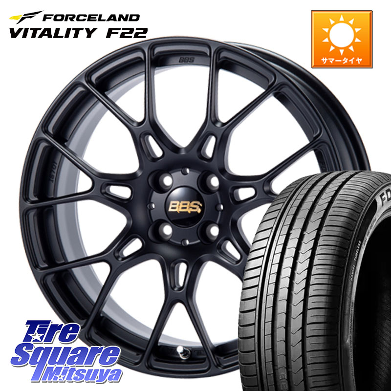 FORCELAND Vitality F22 在庫● サマータイヤ 215/45ZR17 2025年製 ●サマーセール● 215/45R17ASSO BBS INTERSPEED IS701 マットブラック 17X7.0J(ALFAROMEO MITO 955) 35 4穴 98 アルファロメオ MITO ミト｜タイヤスクエアミツヤ