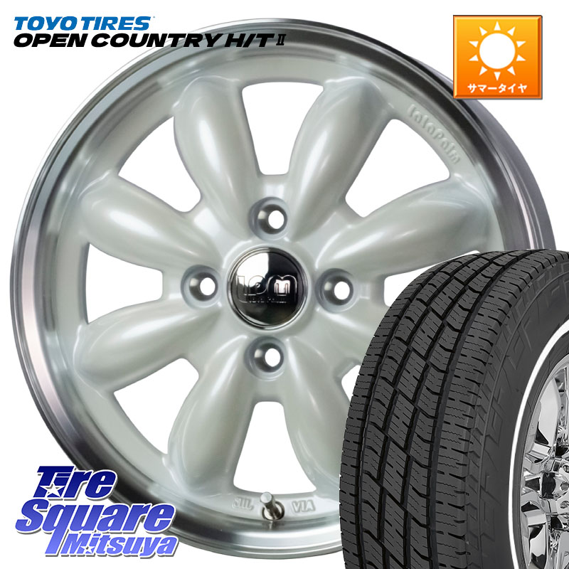 HotStuff LaLa Palm CUP2 ララパーム ホイール 15インチ 15 X 4.5J +45 4穴 100 TOYOTIRES OPENCOUNTRY HT2 在庫● ホワイトリボン ● サマータイヤ オープンカントリー H/T2 165/65R15 ダイハツTAFT Mx27/37/47Sソリオ・デリカD2 MAx6S系ソリオ
