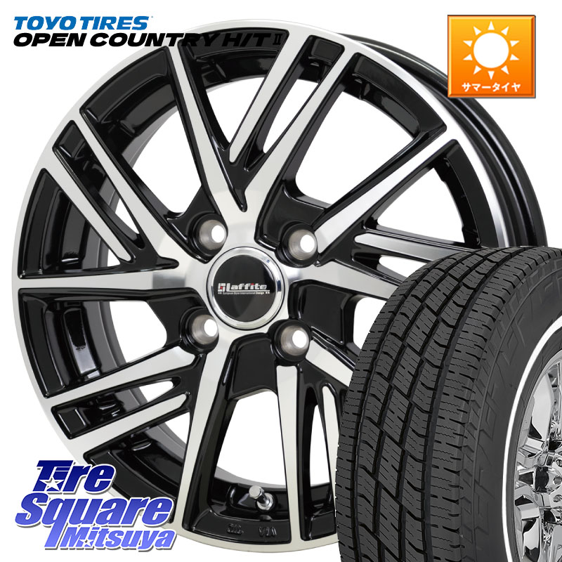 HotStuff ラフィット LW06-2 LW-06-2 ホイール 15インチ 15 X 4.5J +45 4穴 100 TOYOTIRES OPENCOUNTRY HT2 在庫● ホワイトリボン ● サマータイヤ オープンカントリー H/T2 165/60R15 デリカミニ4WD キャスト[アクティバ] ハスラー ピクシスジョイ[Cグレード] ハイゼ