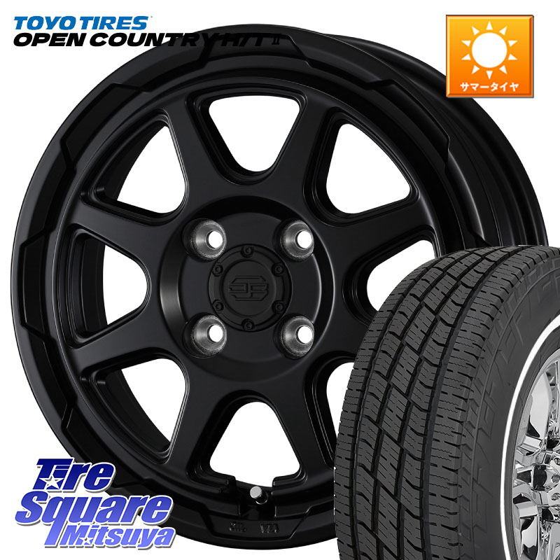 WEDS STADTBERGE BLK スタットベルク ホイール 15インチ 15 X 4.5J +45 4穴 100 TOYOTIRES OPENCOUNTRY HT2 在庫● ホワイトリボン ● サマータイヤ オープンカントリー H/T2 165/60R15 デリカミニ4WD キャスト[アクティバ] ハスラー ピクシスジョイ[Cグレード] ハイゼ