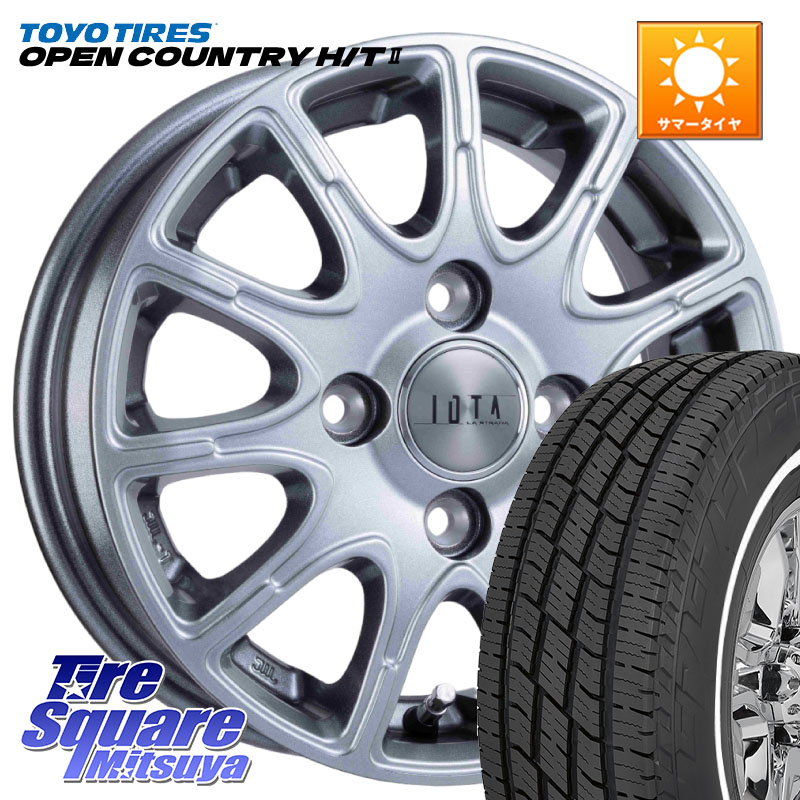 阿部商会 TIRADO IOTA イオタ ホイール 15インチ 15 X 5.5J +43 4穴 100 TOYOTIRES OPENCOUNTRY HT2 在庫● ホワイトリボン ● サマータイヤ オープンカントリー H/T2 165/60R15 M900系タンク・ルーミー ミラージュ ダイハツ トールM900S・M910S スバル ジャスティM900F