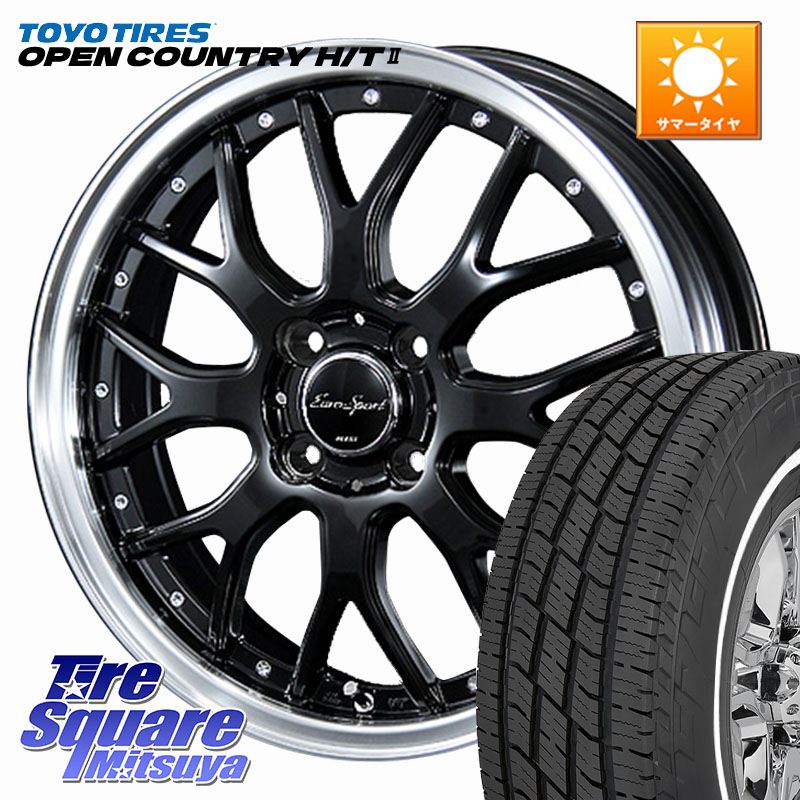 BLEST EuroSport Type815 ホイール 15インチ 15 X 5.5J +42 4穴 100 TOYOTIRES OPENCOUNTRY HT2 在庫● ホワイトリボン ● サマータイヤ オープンカントリー H/T2 165/65R15 Mx27/37/47Sソリオ・デリカD2 MAD7Sソリオ・MBD7SデリカD2