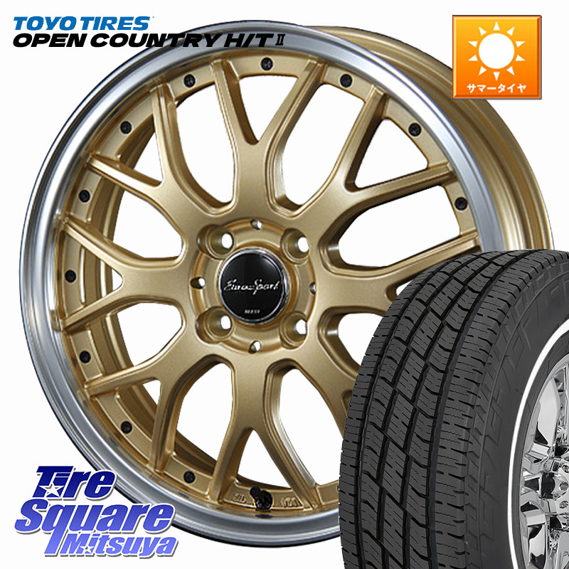 BLEST EuroSport Type815 ホイール 15インチ 15 X 5.5J +42 4穴 100 TOYOTIRES OPENCOUNTRY HT2 在庫● ホワイトリボン ● サマータイヤ オープンカントリー H/T2 165/65R15 Mx27/37/47Sソリオ・デリカD2 MAD7Sソリオ・MBD7SデリカD2