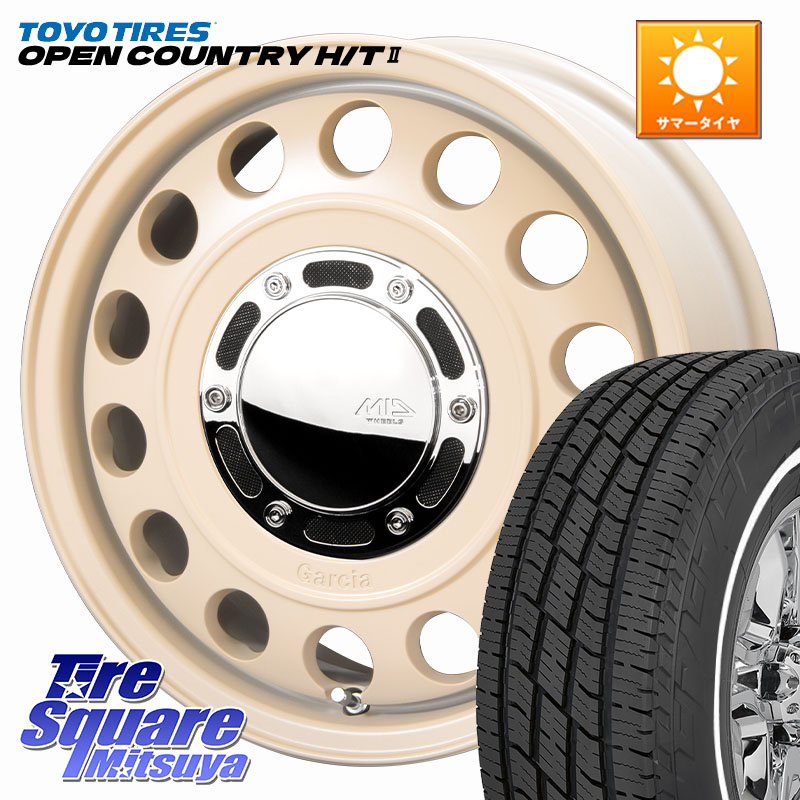 TOYOTIRES OPENCOUNTRY HT2 在庫● ホワイトリボン ● サマータイヤ オープンカントリー H/T2 165/65R15MANARAY MID GARCIA CISCO Type2 サンドベージュ 在庫● 15インチ ガルシア シスコ 15X5.5J 40 4穴 100｜タイヤスクエアミツヤ