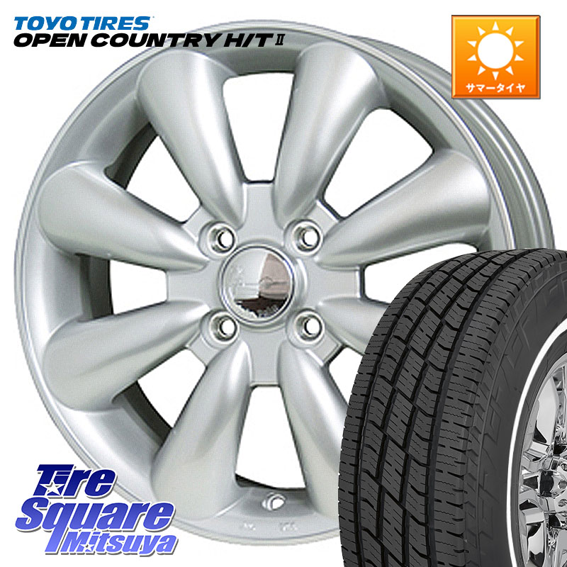 HotStuff ララパーム KC-8 lala Palm KC8 SIL ホイール 15インチ 15 X 5.0J +45 4穴 100 TOYOTIRES OPENCOUNTRY HT2 在庫● ホワイトリボン ● サマータイヤ オープンカントリー H/T2 165/65R15 ダイハツTAFT Mx27/37/47Sソリオ・デリカD2 MAx6S系ソリオ