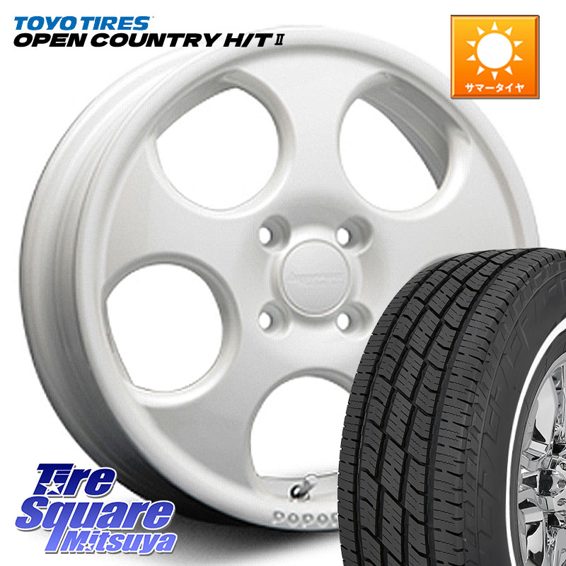 TOYOTIRES OPENCOUNTRY HT2 在庫● ホワイトリボン ● サマータイヤ オープンカントリー H/T2 165/65R15MLJ hyperion POPORO ポポロ ホイール 15インチ 15X4.5J 45 4穴 100 ダイハツTAFT Mx27/37/47Sソリオ・MB37SデリカD2 MAx6S系ソリオ デリカ ミニ DELICA MINI デリ｜タイヤスクエアミツヤ 66,446円