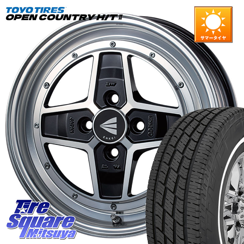 TOYOTIRES OPENCOUNTRY HT2 在庫● ホワイトリボン ● サマータイヤ オープンカントリー H/T2 165/65R15ENKEI エンケイ NEO CLASSIC APACHE2 アパッチ ネオクラシック 15インチ 15X5.0J 45 4穴 100 ダイハツTAFT Mx27/37/47Sソリオ・MB37SデリカD2 MAx6S系ソリオ｜タイヤスクエアミツヤ
