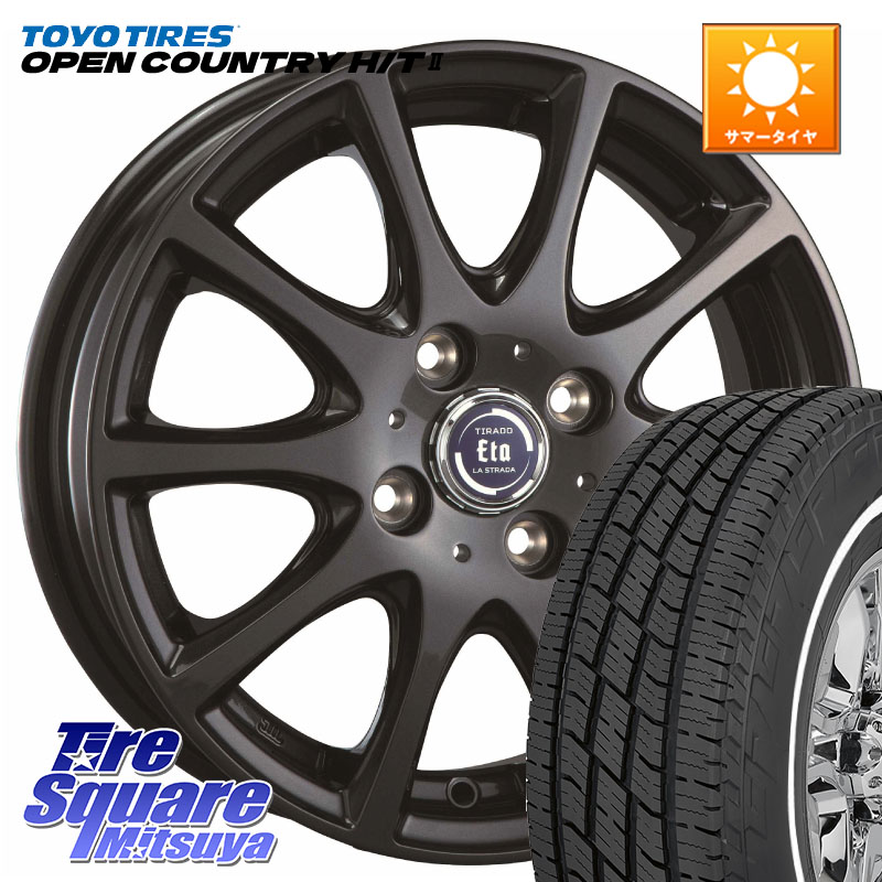 TOYOTIRES OPENCOUNTRY HT2 在庫● ホワイトリボン ● サマータイヤ オープンカントリー H/T2 165/65R15阿部商会 ティラード イータ 15X4.5J 45 4穴 100 ダイハツTAFT Mx27/37/47Sソリオ・MB37SデリカD2 MAx6S系ソリオ デリカ ミニ DELICA MINI デリカD:2 D2 シボレー｜タイヤスクエアミツヤ