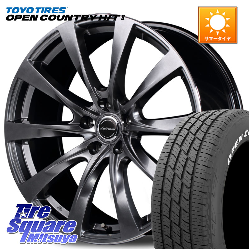 MANARAY MOTION2 平座仕様(トヨタ・レクサス専用)MID Lefinada ホイール 17 X 7.0J +39 5穴 114.3 TOYOTIRES OPENCOUNTRY HT2 在庫● ホワイトレター ◆ サマータイヤ オープンカントリー H/T2 215/60R17 10系カローラクロス 20系アルファード